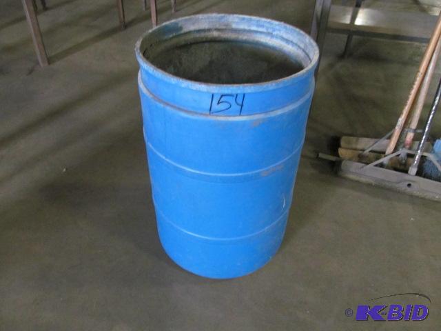lot 150 image: Blue Poly Trash Can  Features & Notes   ...