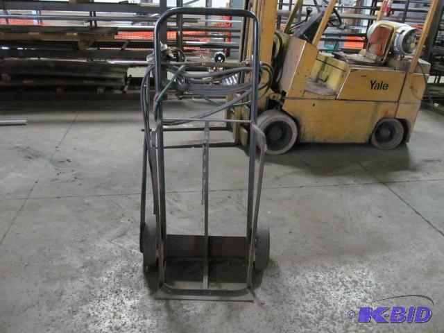 lot 47 image: Torch Cart with Hose & Gauges  Features &...