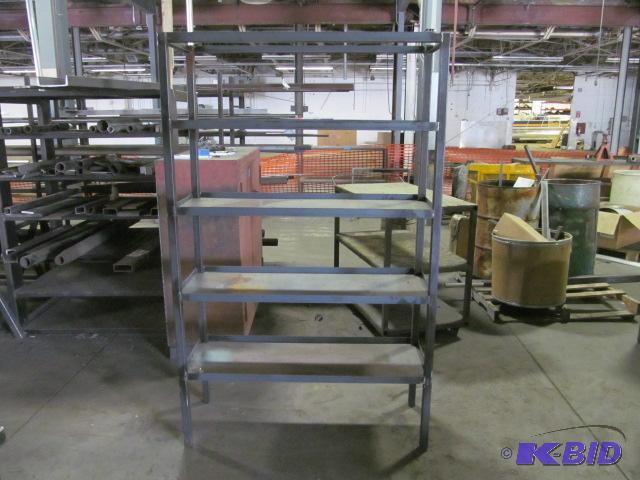lot 56 image: Very Heavy Duty Steel Storage Shelf  Features...