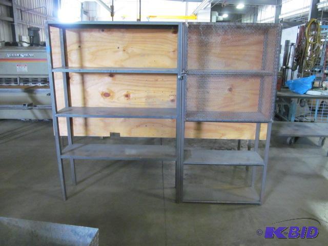 lot 60 image: Heavy Duty Metal Storage Shelf  Features &...