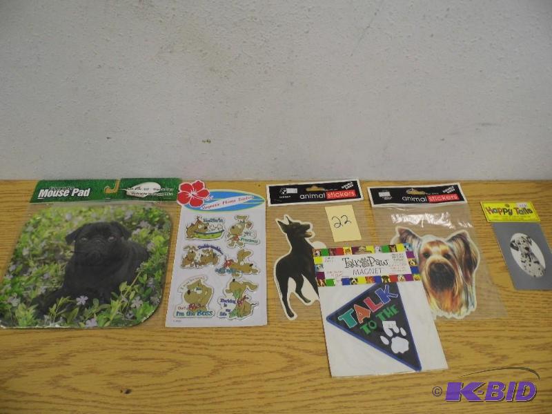 lot 22 image: Mouse Pad & StickersMagnets
