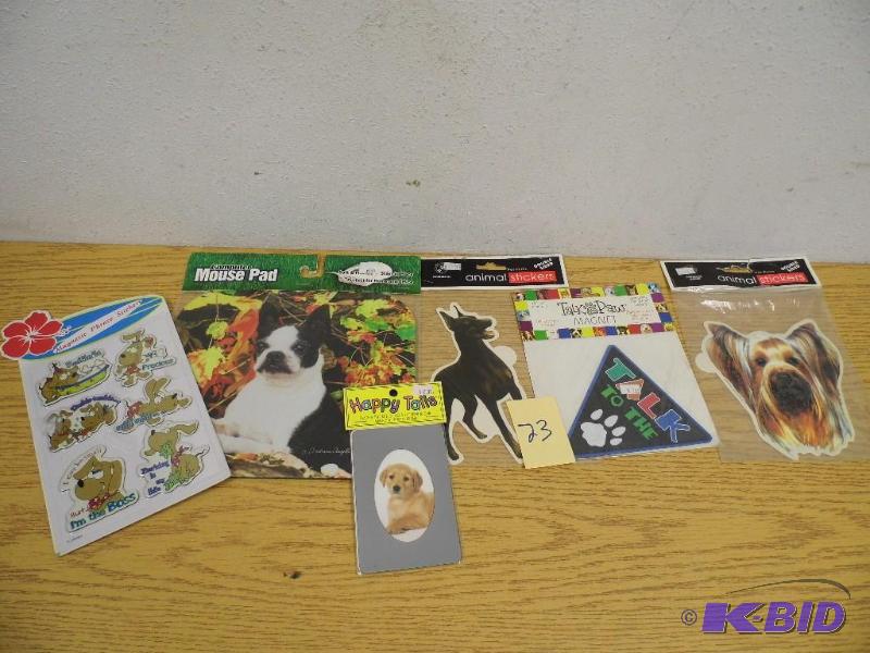 lot 23 image: Mouse Pad & StickersMagnets