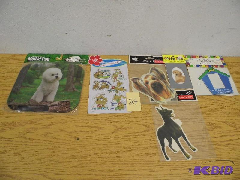 lot 24 image: Mouse Pad & StickersMagnets