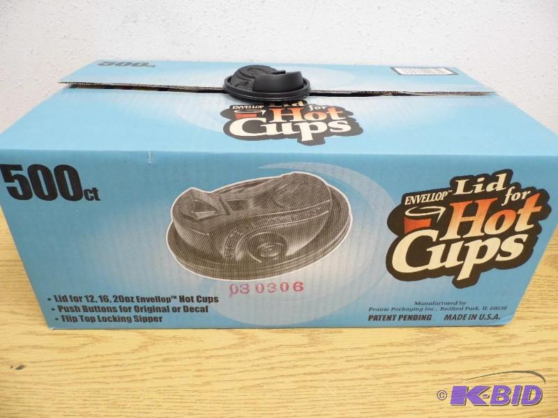 lot 4 image: Envellop Lids for Hot Cups