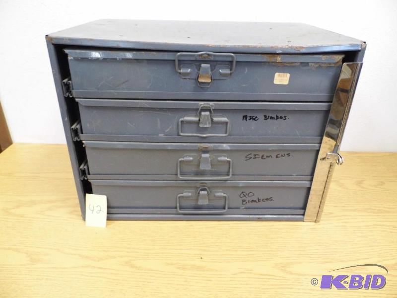 lot 42 image: Cabinet with Hardware