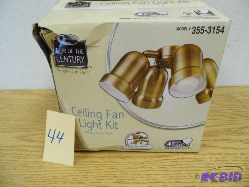 lot 44 image: New Ceiling Fan Light Kit