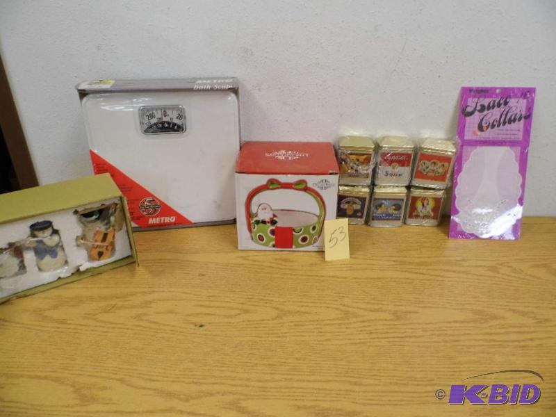 lot 53 image: Scale, Collectors Tins and Misc