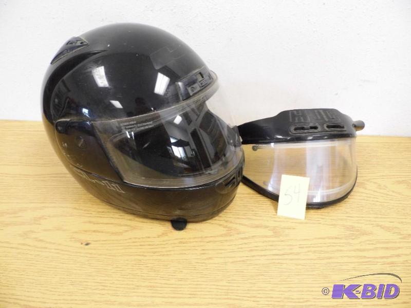 lot 54 image: Helmet with Extra Visor