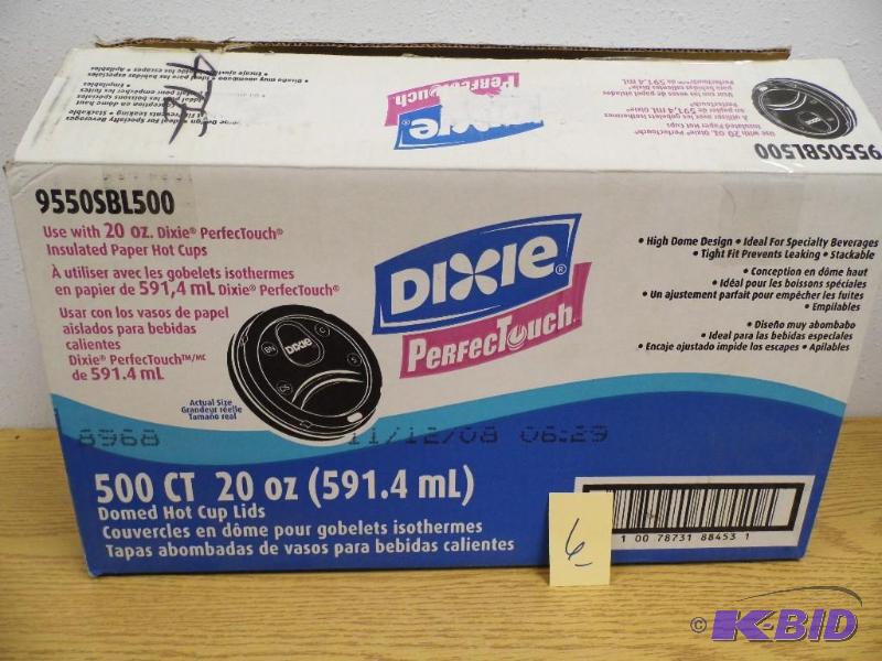 lot 6 image: Dixie Perfect Touch Lids