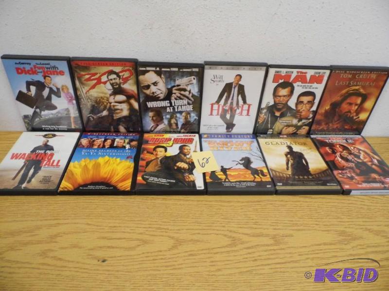 lot 62 image: 12 DVDs