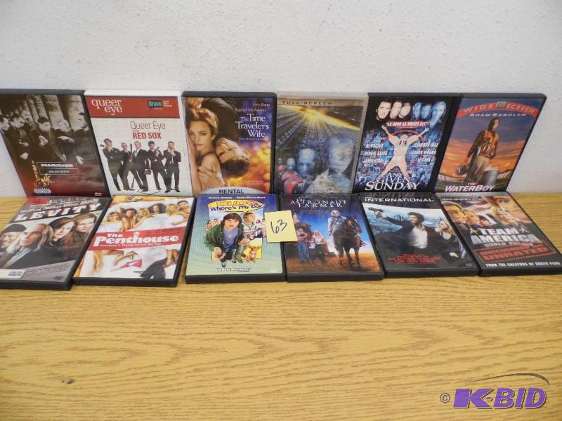 lot 63 image: 12 DVDs