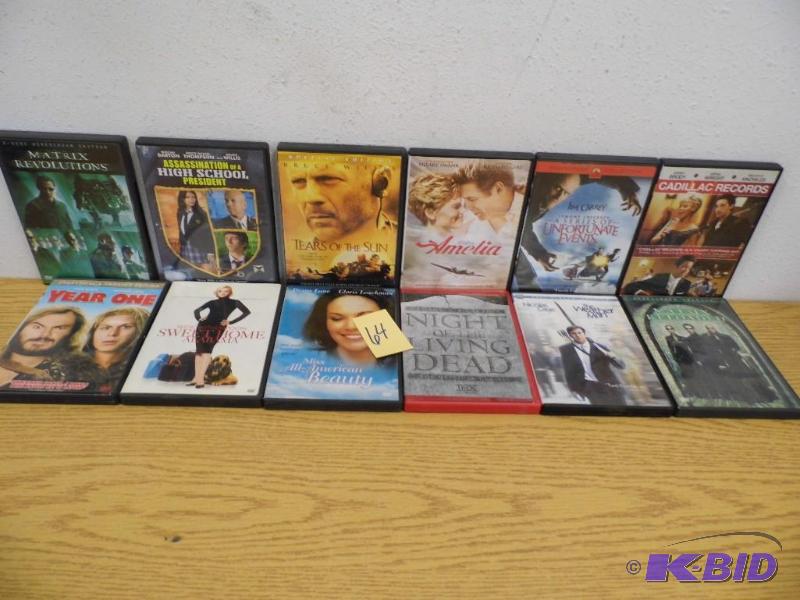 lot 64 image: 12 DVDs