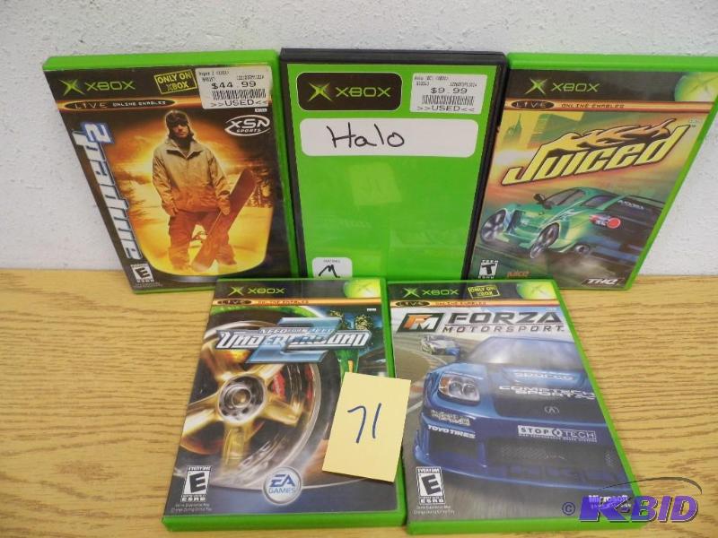 lot 71 image: 5 Xbox Games