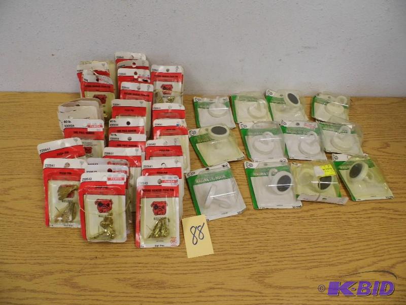 lot 88 image: Magnetic Hooks w Picture Hangers