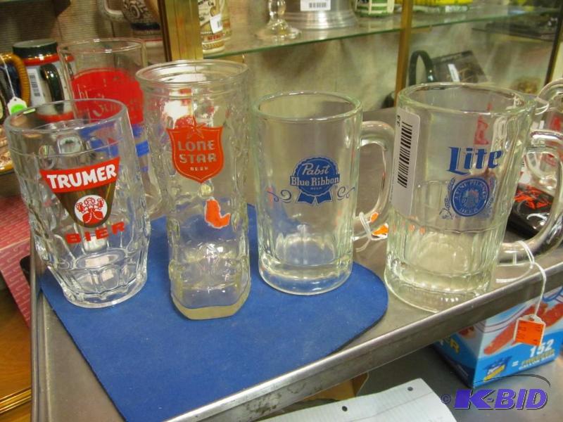 lot 33 image: Lot of 4 beer glasses
