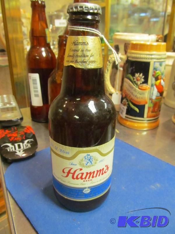 lot 36 image: Vintage Hamms Beer bottle Full
