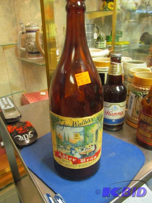 lot 39 image: RARE Geo Walters Alder Brau bottle