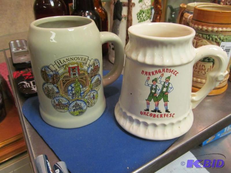 lot 42 image: Lot of 2 beer steins