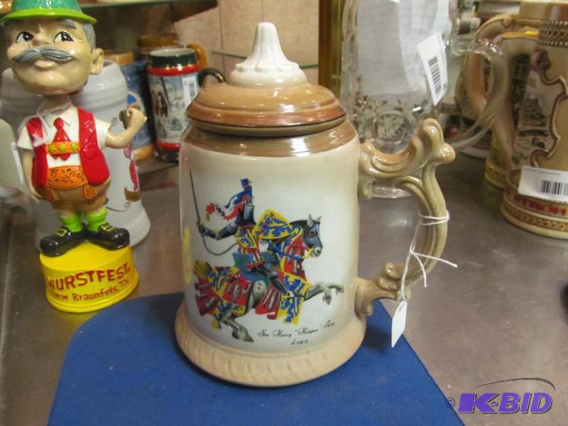 lot 45 image: German Lidded Stein