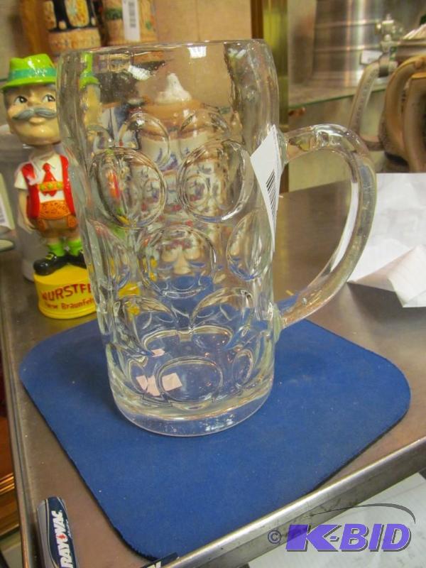 lot 46 image: Glass German Beer Stein