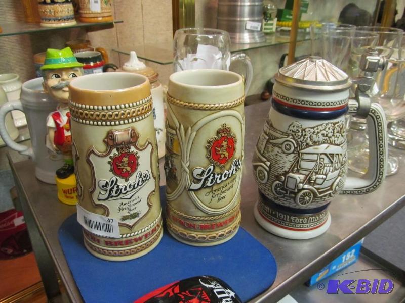 lot 47 image: Lot of 3 Steins
