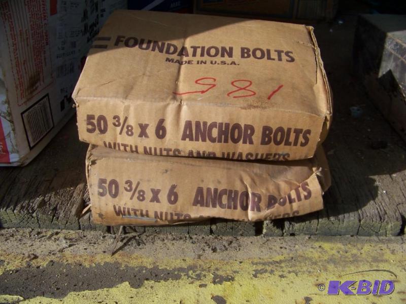 lot 32 image: Anchor Bolts