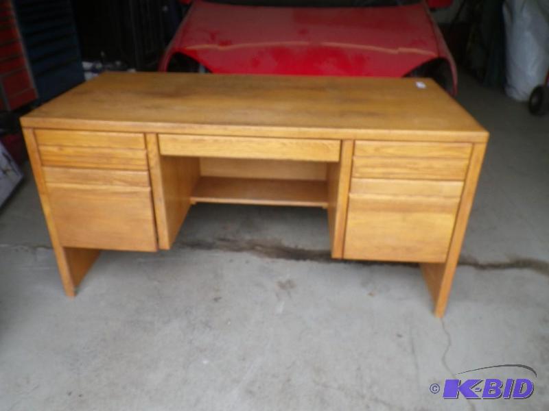 Wooden desk...