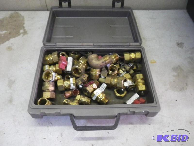 box of brass fittings...