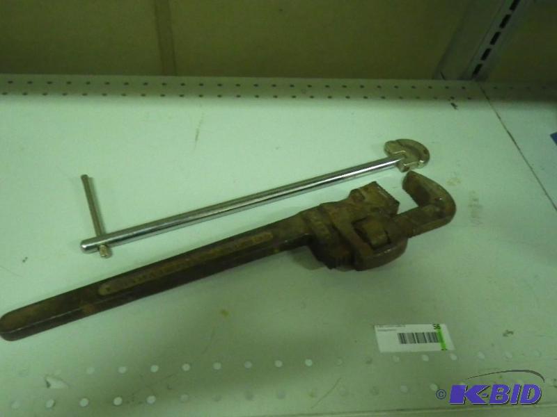 pipe wrenches...