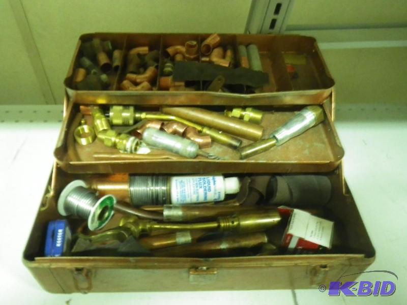 toolbox of copper fittings...