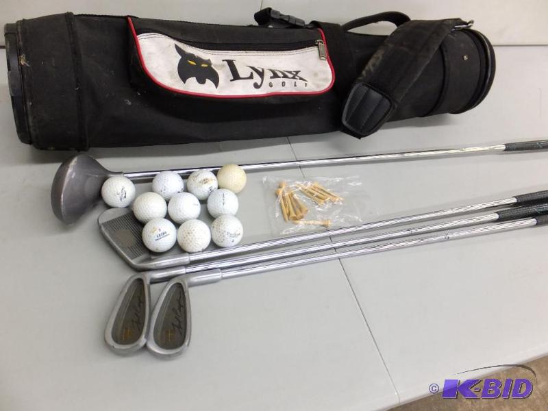 lot 25 image: Golf Clubs and Bag