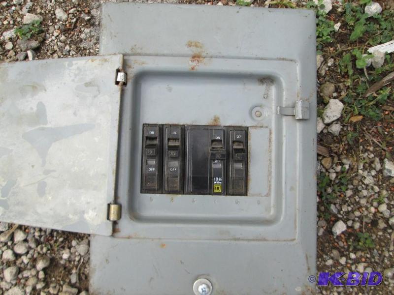 small electricical box with breakers...