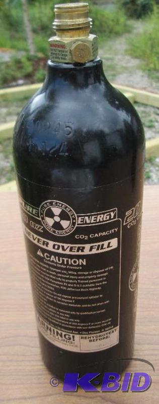refillable cylinder of CO2 for paintball gun...