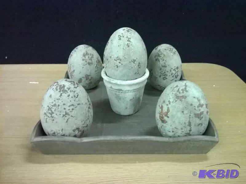 Wooden Tray of Eggs