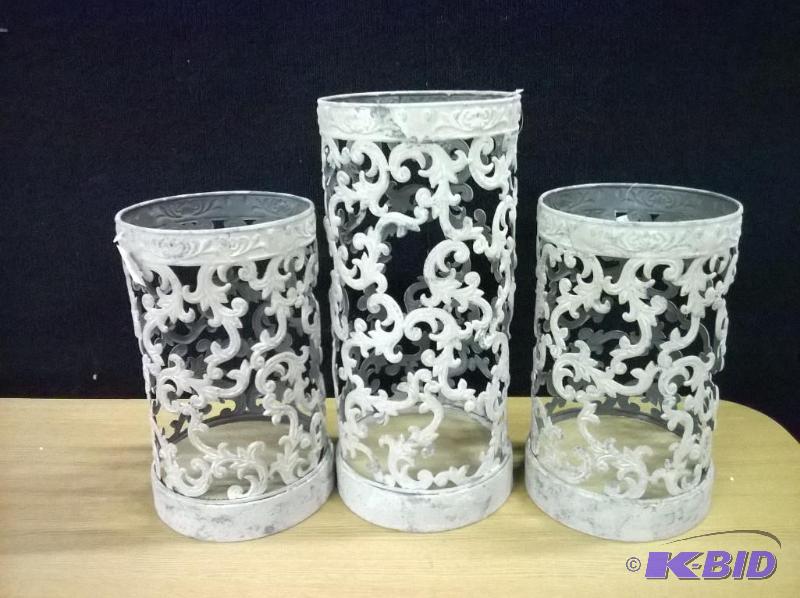 Dim Light Candle Holders, Lot of 3 (no glass)
