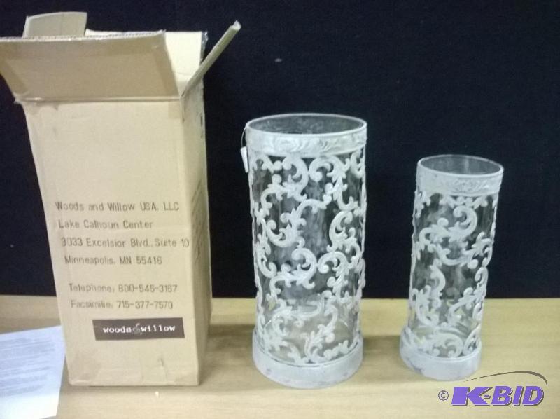 New Dim Light Candle Holders with Glass, 2, WM31609LU