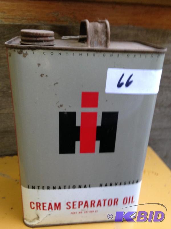 lot 66 image: International Harvester 2 Gallon Oil Can