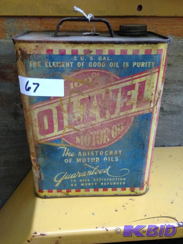lot 67 image: Oilzwel 2 Gallon Can
