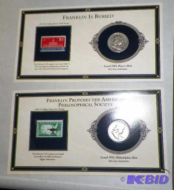 lot 80 image: 1951 & 1963 D Franklin Half Dollar