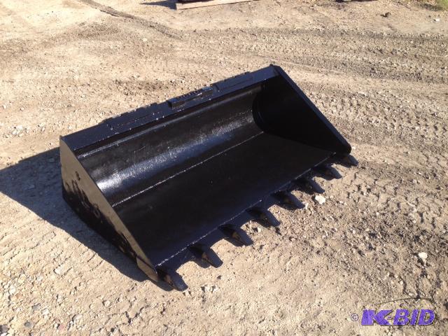 65&quot Landscape Bucket With Teeth, Skid Lo...