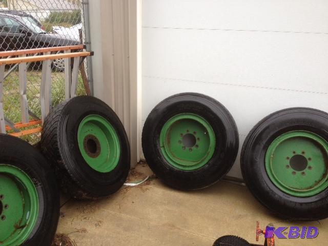 (4) Skid Loader Wheels &amp Tires, Used For ...