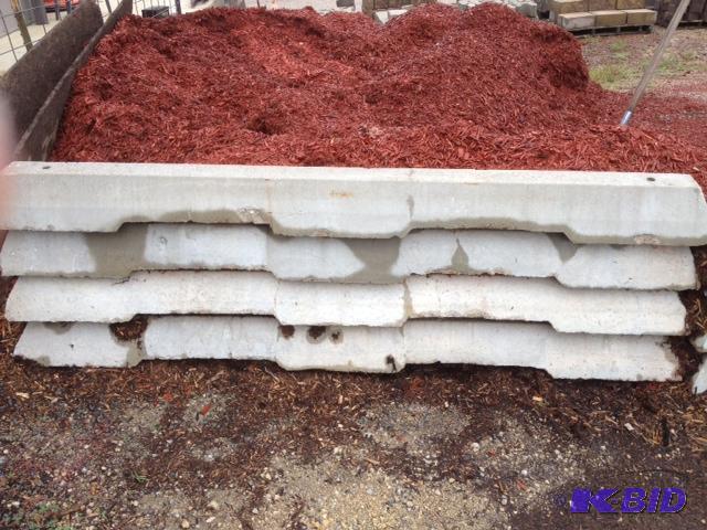 (4) Parking Curbs 8 Long, 10&quot Wide, &am...