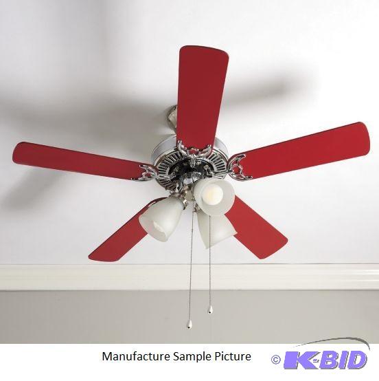 Red Retro Ceiling Fan -&nbspCeiling fan with...