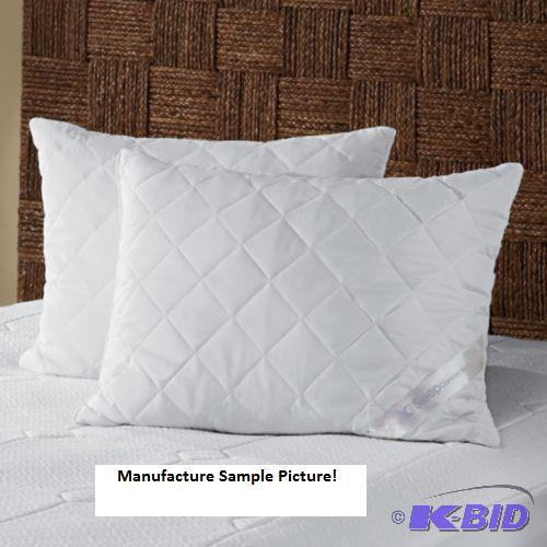Pair of Sleep Connections Quilted Faux Silk K...