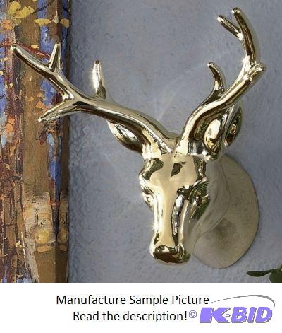 Golden Deer Head - Buck the taxidermy traditi...