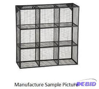 Nine Cube Wire Cubbie Shelf - 24&quotW x 8&q...
