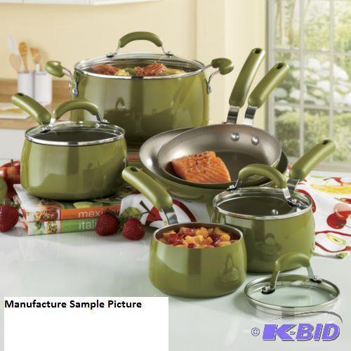 Silverstone&nbspTen Piece Cookware Set - Gre...