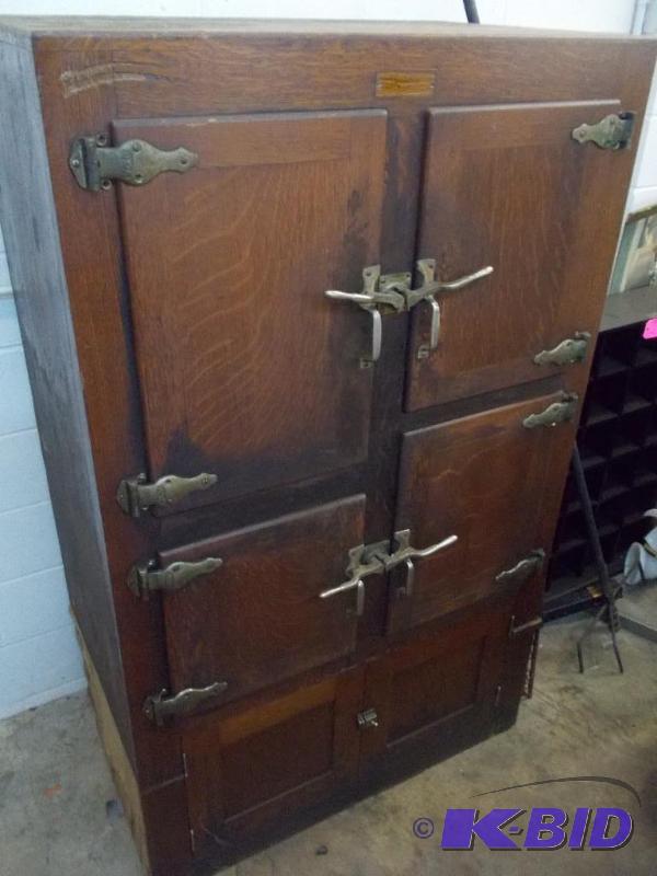 Vintage Oak Icebox