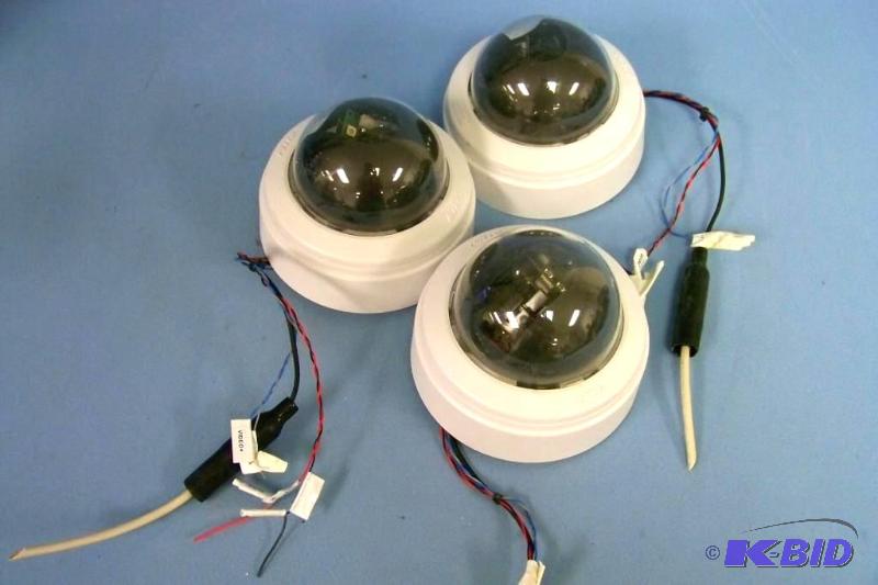 lot 11 image: (3) Pelco Indoor Dome Cameras w360 degree Pan and 140 degree tilt