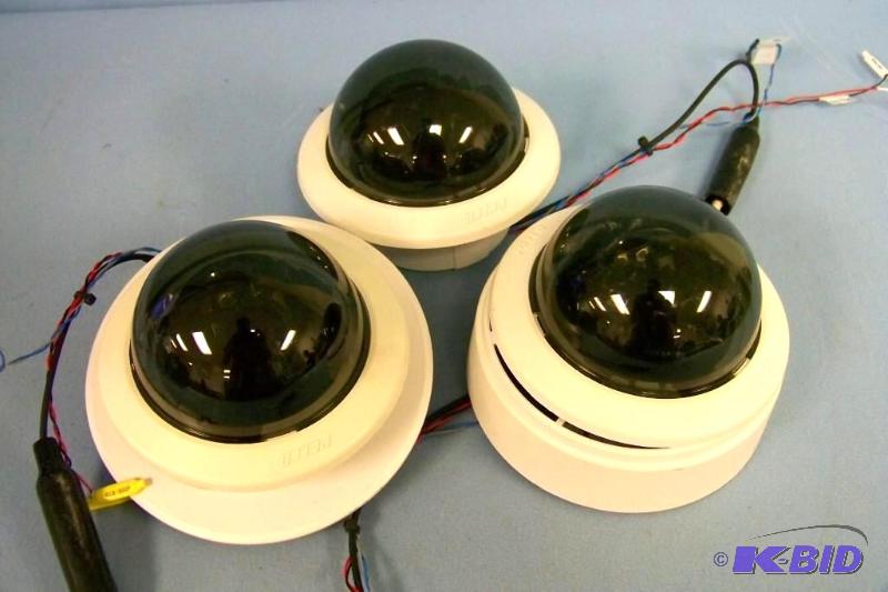 lot 12 image: (3) Pelco Indoor Dome Cameras w360 degree Pan and 140 degree tilt